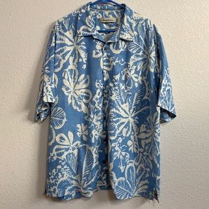Men’s Tommy Bahama short sleeve button 100% silk